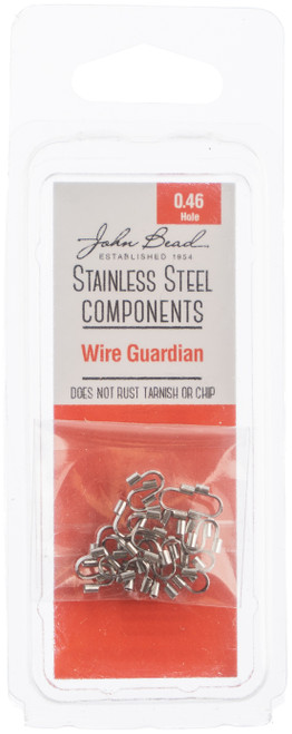 John Bead Stainless Steel Wire Guardian 24/Pkg-4x4mm - 26140036 - 665772175990