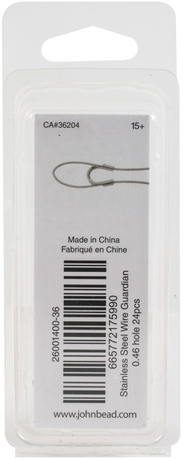 John Bead Stainless Steel Wire Guardian 24/Pkg-4x4mm - 26140036