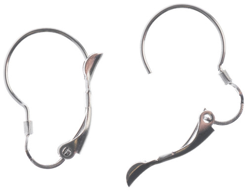 John Bead Stainless Steel Earring Lever Back 20/Pkg-21mm - 26140018