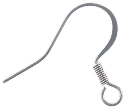 John Bead Stainless Steel Earring Fish Hook 20/Pkg-14mm - 26140016