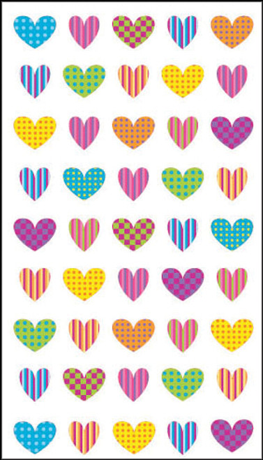 Sticko Stickers-Colorful Heart Repeats E5200810 - 015586881158