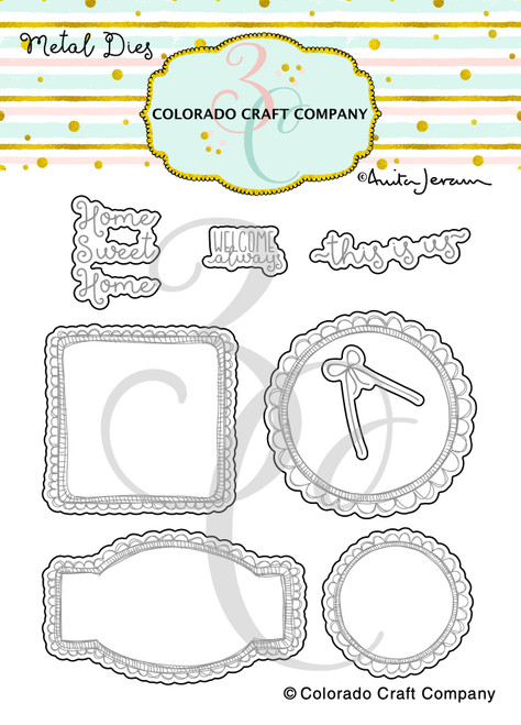 Colorado Craft Company Metal Die Set-This Is Us-By Anita Jeram C3AJ376D