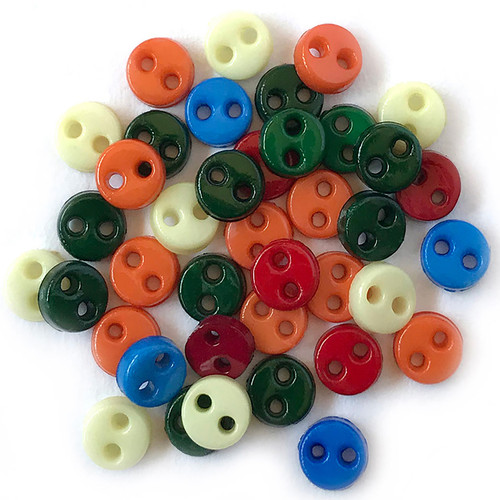 Buttons Galore Micro Buttons-Primary - BGMB-1805 - 840934058865