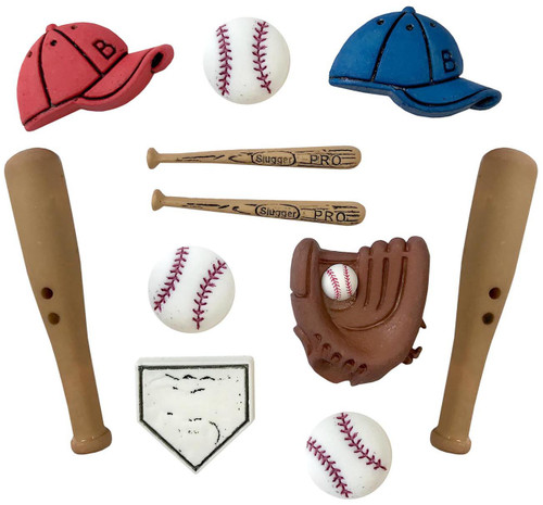 Buttons Galore Theme Buttons-Baseball - BGTB-4065 - 840934088022