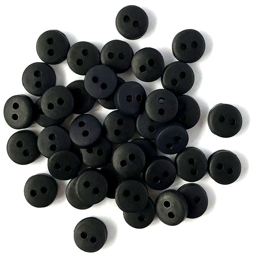 Buttons Galore Tiny Buttons-Black -GBTB-1553 - 840934027809