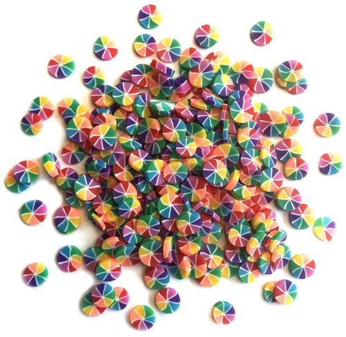 6 Pack - Buttons Galore Sprinkletz Embellishments 12g-Color Wheel - BNK-121