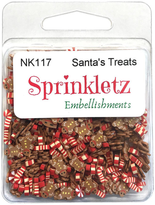 6 Pack Buttons Galore Sprinkletz Embellishments 12g-Santa's Treats BNK-117 - 840934087421