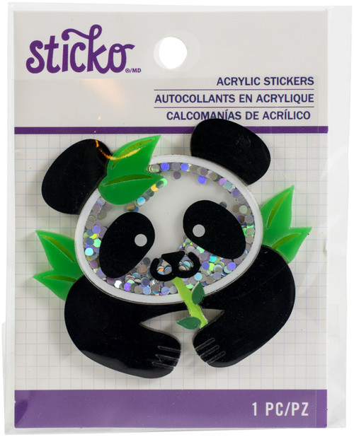 3 Pack Sticko Acrylic Sticker-Panda 5245437 - 015586972634