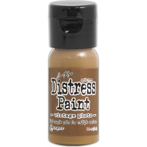 3 Pack - Tim Holtz Distress Paint Flip Top 1oz-Vintage Photo - TDF-53354 - 789541053354