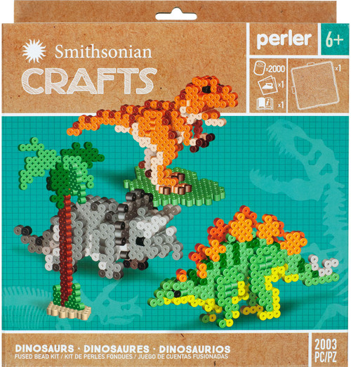 Perler Fused Bead Activity Kit-Smithsonian 3D Dinosaurs 54347 - 048533543472