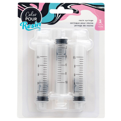American Crafts Color Pour Resin Syringes 3/Pkg- - 34001983 - 718813570305