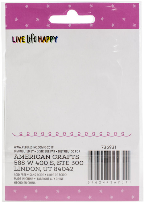 3 Pack Live Life Happy Paper Clips 6/PkgPB736931