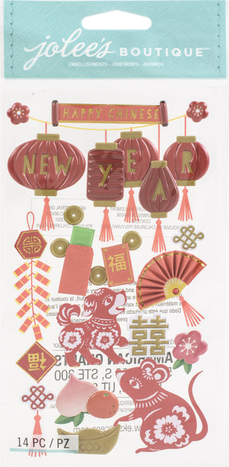 2 Pack Jolee's Boutique Themed Embellishments 14/Pkg-Chinese New Year E8601535 - 015586015355