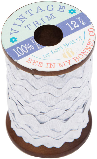 Riley Blake Small Vintage Trim 1/4"X12yd-Cloud - VT12 1/4-08546