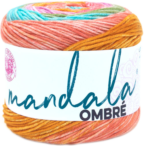 3 Pack Lion Brand Mandala Ombre Yarn-Tranquil 551-205 - 023032033570