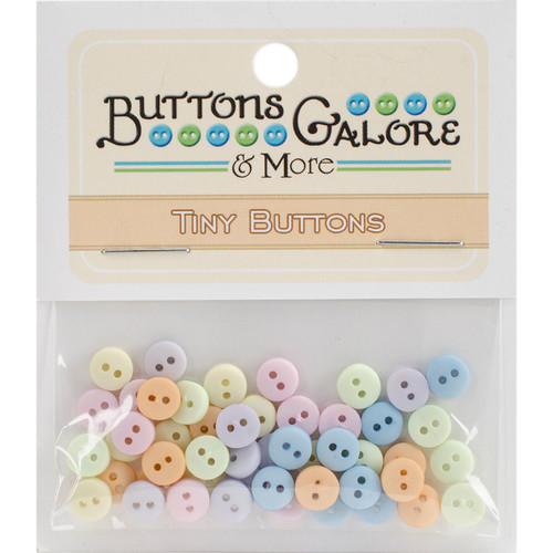 6 Pack - Buttons Galore Tiny Buttons-Pastel - GBTB-1348 - 840934027984