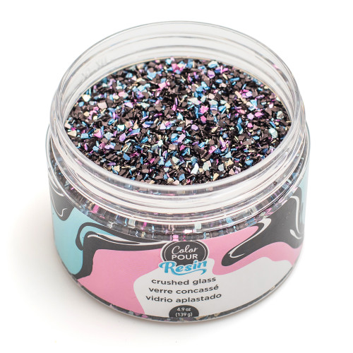 American Crafts Color Pour Mix-Ins 4.9oz-Crushed Glass - Ocean - 34001011