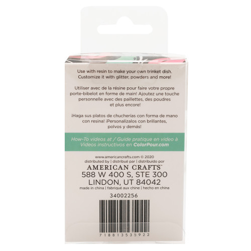 American Crafts Color Pour Resin Mold-Hand Dish - 34002256 American Crafts Color Pour Resin Mold-Hand Dish - 34002256