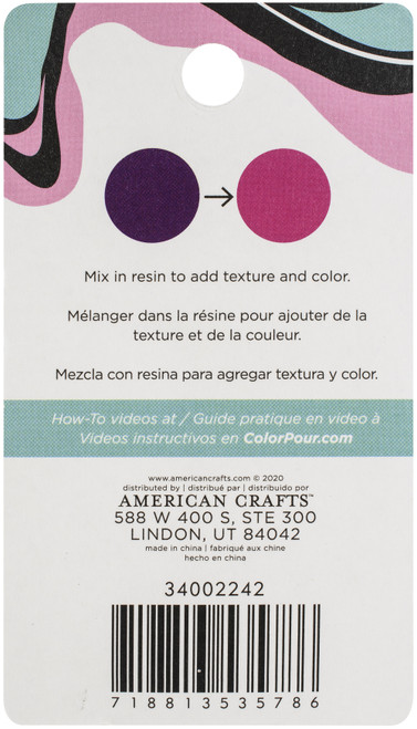 American Crafts Color Pour Thermal Powder 12oz-Purple To Pink 34002242