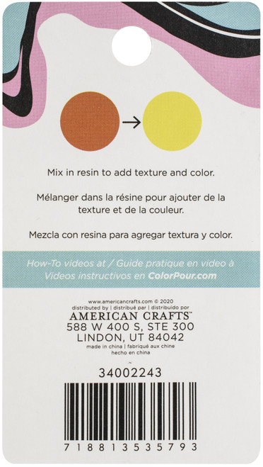 American Crafts Color Pour Thermal Powder 12oz-Orange To Yellow 34002243