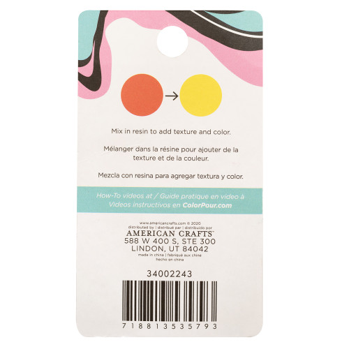 American Crafts Color Pour Thermal Powder 12oz-Orange To Yellow - 34002243