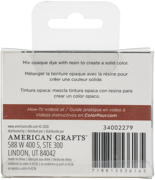 American Crafts Color Pour Resin .3oz 4/Pkg-Opaque - Holiday - 34002279