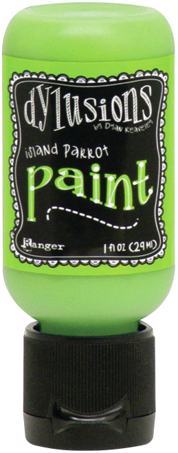 3 Pack - Dylusions Acrylic Paint 1oz-Island Parrot - DYQ-70504 - 789541070504