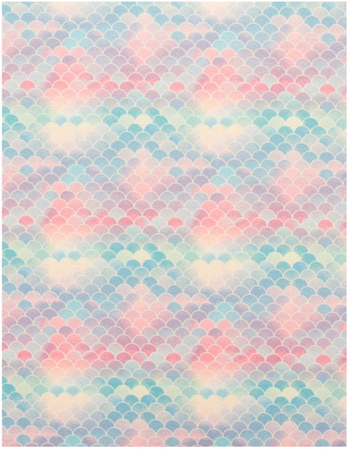 10 Pack - American Crafts Glitter Specialty Paper 8.5"X11"-Lip Gloss Mermaid - AC368106 - 718813681063
