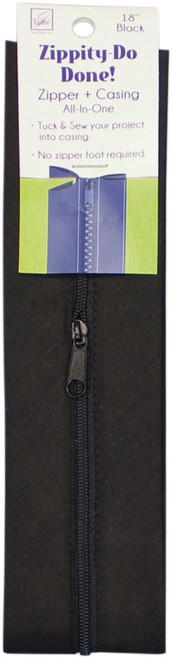 3 Pack June Tailor Zippity-Do-Done Zipper 18"-Black JT1611 - 730976016117