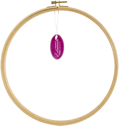 Frank A. Edmunds Beechwood Embroidery Hoop-11" W/ 15mm Wide Band 202-11Q - 715627112028