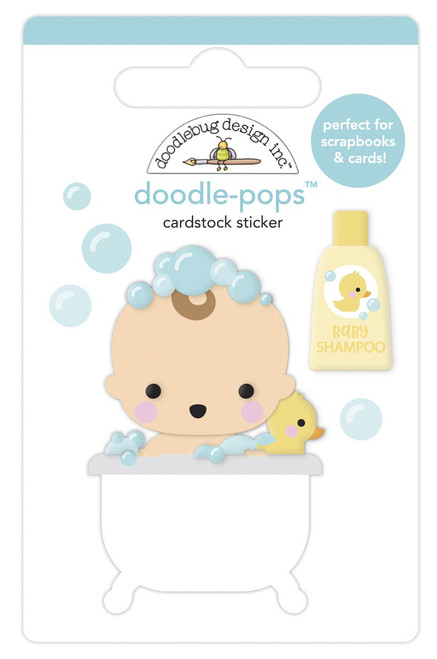 6 Pack Doodlebug Doodle-Pops 3D Stickers-Bathtime, Special Delivery DP6782 - 842715067820