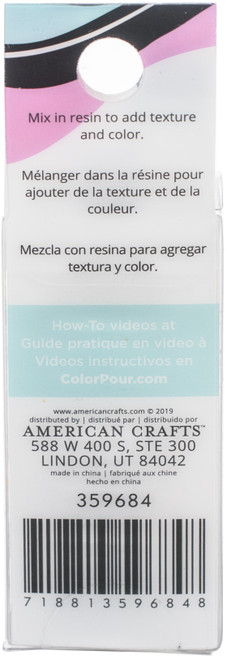 2 Pack American Crafts Color Pour Resin Mix-Ins-Beads Metallic 4/Pkg 359684