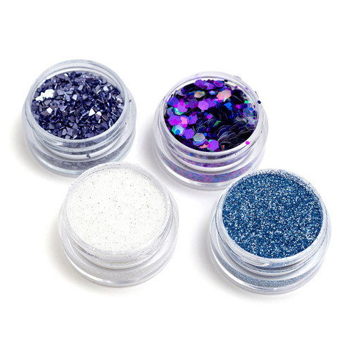 3 Pack - American Crafts Color Pour Resin Mix-Ins-GEODE-VIOLET, BLACK, IRIDESCENT, TURQUOI - 356718