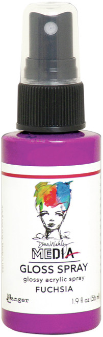 3 Pack - Dina Wakley Media Gloss Sprays 2oz-Fuchsia - MDO-68488 - 789541068488