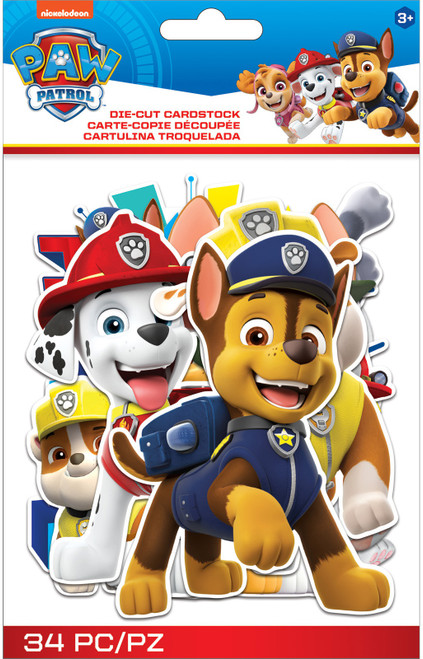 3 Pack EK Disney Nickelodeon Cardstock Die-Cuts 34/Pkg-Paw Patrol Icons E8600834 - 015586008340