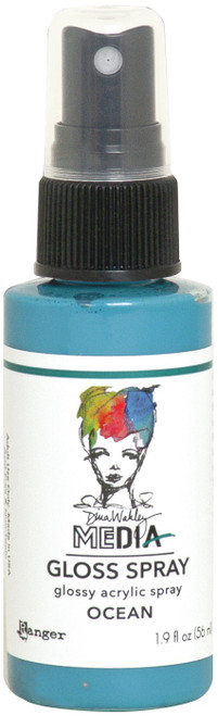 3 Pack - Dina Wakley Media Gloss Sprays 2oz-Ocean - MDO-68549 - 789541068549