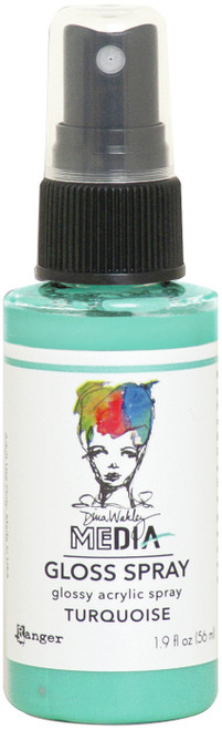 3 Pack - Dina Wakley Media Gloss Sprays 2oz-Turquiose - MDO-68563 - 789541068563 3 Pack - Dina Wakley Media Gloss Sprays 2oz-Turquiose - MDO-68563 - 789541068563