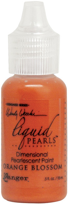 3 Pack Wendy Vecchi Make Art Liquid Pearls .5oz-Orange Blossom LPD-72034 - 789541072034