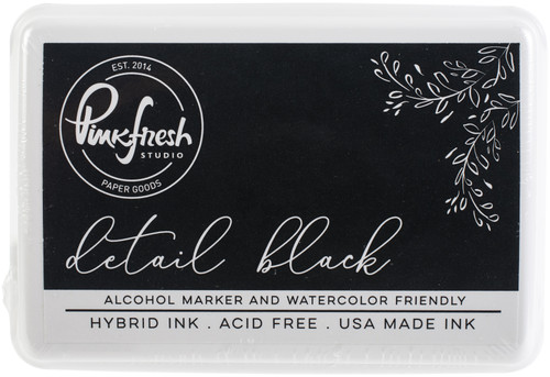 2 Pack Pinkfresh Studio Hybrid Ink Pad-Detail Black PFHI049 - 782150202502