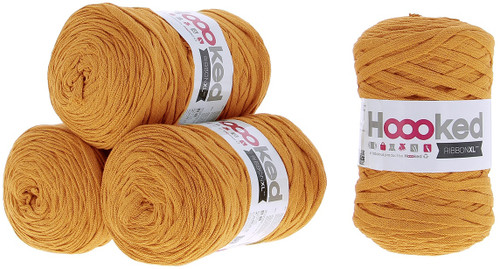 Hoooked Ribbon XL Yarn-Harvest Ocre RXL-53