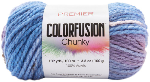 Premier Colorfusion Chunky Yarn-Cotton Candy - 1174-08 - 847652098630