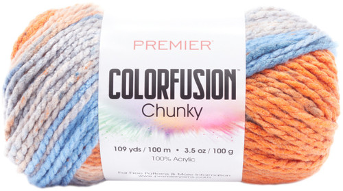 Premier Colorfusion Chunky Yarn-Wildflower 1174-07 - 847652098623