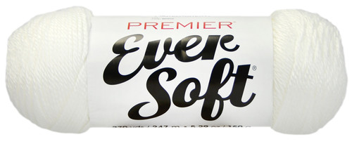Premier Ever Soft Yarn-White 1138-01 - 847652091976