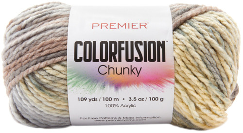 Premier Colorfusion Chunky Yarn-Morning Coffee - 1174-14 - 847652098692