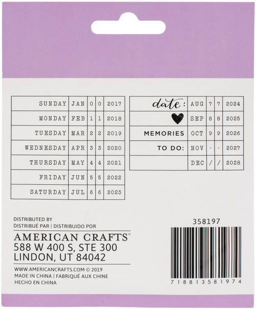 American Crafts Journal Studio Stamp-Date - 358197