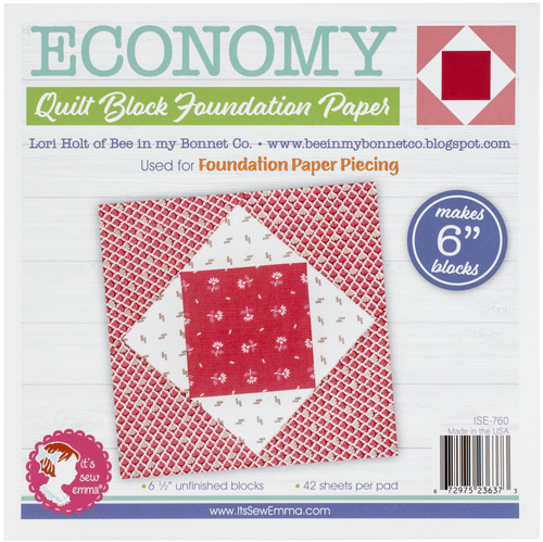 It's Sew Emma Quilt Block Foundation Paper-6" Economy From Lori Holt ISE760 - 672975236373