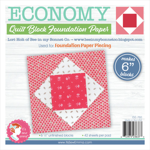 It's Sew Emma Quilt Block Foundation Paper-6" Economy From Lori Holt ISE760