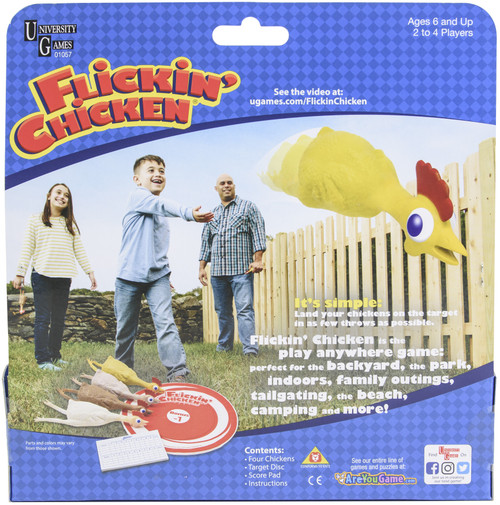 2 Pack - University Games Flicken' Chicken Game- - UG1057 2 Pack - University Games Flicken' Chicken Game- - UG1057