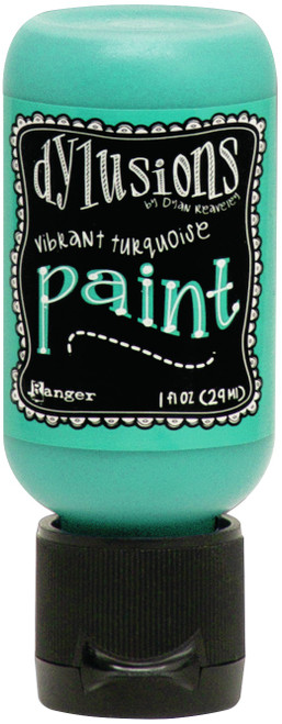 3 Pack Dylusions Acrylic Paint 1oz-Vibrant Turquoise DYQ-70702 - 789541070702