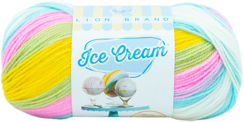 3 Pack Lion Brand Ice Cream Yarn-Bunny Tracks 923-224 - 023032058825